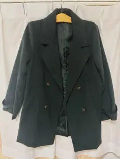 グリーン緑チェスターコート古着屋で購入レトロヴィンテージ海外風