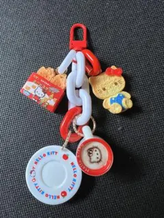 ジャラジャラミニキーホルダー ティータイム白猫