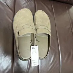 GU ローファーフラットスリッパ26cm ブラウン完売品新品未使用