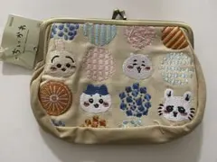 ちいかわ刺繍がま口ポーチ
