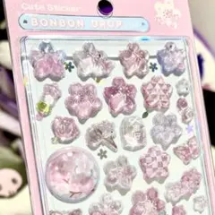 【正規品】 ボンボンドロップシール　桜　和柄　ボンボンドロップ　⭐︎まとめ買い割引