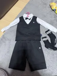 フォーマル ベビー服セット ブラック 靴下付き