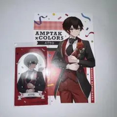 AMPTAK×COLORS あっとくん　まねきねこ　クリアカード