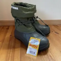 ミツウマ スノーブーツ Sサイズ オリーブグリーン