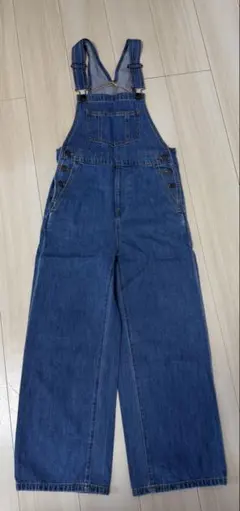 デニムサロペットストレートパンツ GU