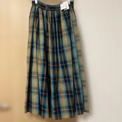 CPCM チェック柄 フレアスカート