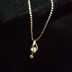 MK シルバービーズチェーンネックレス