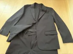 【良品】ユニクロ☆感動ジャケットウルトラライクパンツ スーツ 3XL ネイビー