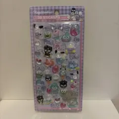 立体シール　ボンボンドロップシール　3Dステッカー　はぴだんぶい　サンリオ