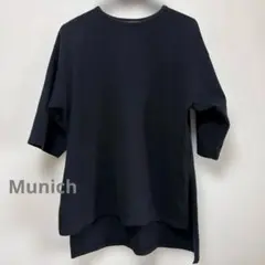 【難あり】Munich ブラック 半袖 カットソーのサムネイル