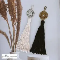 ⬗4366⬗　タッセルキーホルダー　2個セット