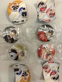 ハイキュー!!☆くら寿司 ビッくらポン 缶バッジセット