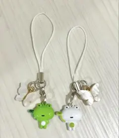 次の日ケロリ キーホルダー ストラップ 平成 蝶々 2個セット