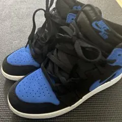 美品!!Nike Air Jordan 1 青/黒 ハイカットスニーカー