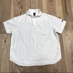 THE SMOCK SHOP スモックショップ 麻混プルオーバー半袖シャツ Mのサムネイル
