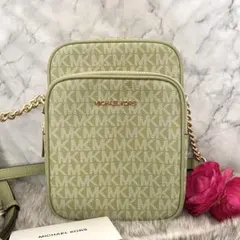 新品　正規品☆MICHAEL KORS ショルダーバッグ グリーン シグネチャー
