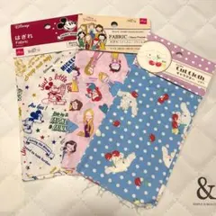 ディズニー　はぎれ ハギレ　生地　シナモロール