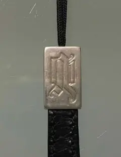 VERSACE ヴェルサーチ キー ストラップ キーホルダー レザー アルミ