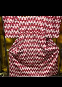 着物　卒業式　袴　矢絣　赤