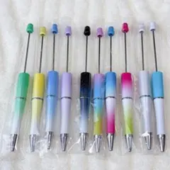 カスタム ボールペン 10本セット カラフル グラデーション 韓国風 文房具