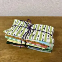 カットクロスセット　グリーン〜黄色系　はぎれまとめ売り　パッチワーク
