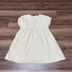 BEAMS mini 半袖ワンピース 110 クリーム色のサムネイル