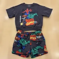 マーベルキャラクター Tシャツとショートパンツセット 100
