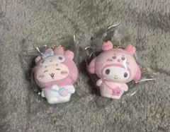 ちいかわ×サンリオ　シークレットフロッキーマスコット　カニ 古本屋 マイメロ