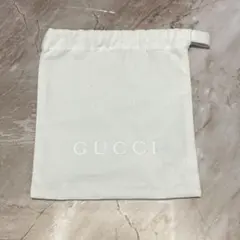極美品 Gucci ロゴ 巾着袋 ポーチ アイボリー グッチ 収納袋 巾着のサムネイル