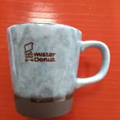 美濃焼 Mister Donutロゴ マグカップ(水色)