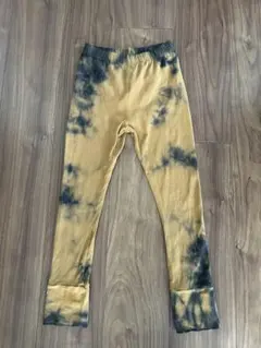 THE SIMPLE FOLKブラウンタイダイ柄レギンス5-6才