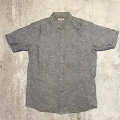 ユニクロ UNIQLO リネンブレンド半袖シャツ