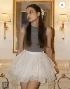 stina circular skirt ivory - メルカリ