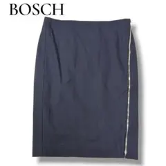 ボッシュ　サイドダブルジップ　スリット入り　タイトスカート　38（M）　ブラックのサムネイル