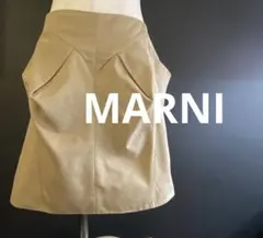 マルニ　バルーンスカート　ミニスカート丈　ベージュ　綿×絹　40のサムネイル