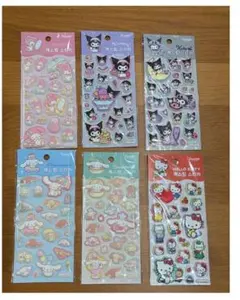 【韓国正規品】サンリオ マシュマロシール 6枚セット