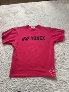 YONEX 赤 Tシャツ ユニSサイズ ピンク