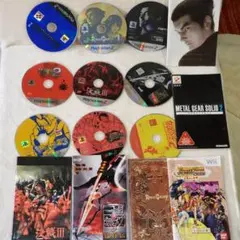 PS2ゲームソフト9本　まとめ売り　ディスクのみ一部説明書つき