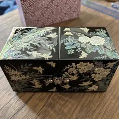 螺鈿細工 漆塗り アクセサリーケース 小物入れ