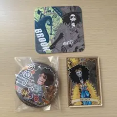 ワンピース ONEPIECE カード 缶バッジ コースター ブルック