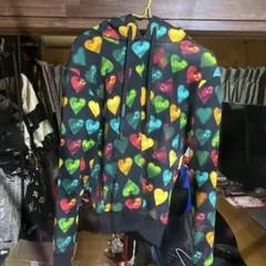 極美品 VERSACE パーカー ハート総柄 マルチカラー 40のサムネイル