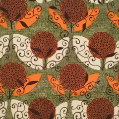 アフリカンプリント 1ヤード　セピアカラー アフリカ布 ファブリック 綿 211