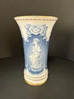 希少 オールドノリタケ花瓶 マルキ印 ブルー - メルカリ