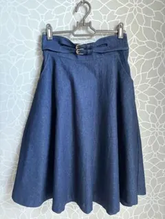 F.i.n.t デニム フレアスカート Fサイズ