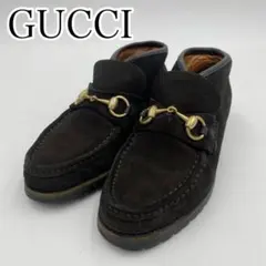 GUCCI グッチ スエード ホースビット GD金具　チャッカブーツ　22㎝のサムネイル