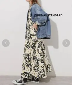 JOURNAL STANDARD relume ボタニカル柄 ロングワンピース