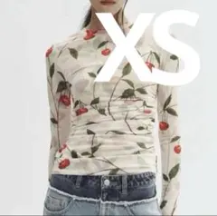 ステラマッカートニー h&m チェリープリントメッシュトップス - メルカリ