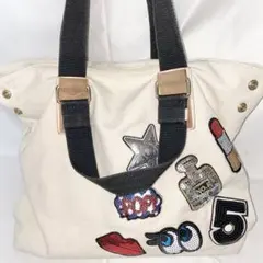 ペシンシャ PECHINCHAR スパンコール パッチ キャンバストートバッグ