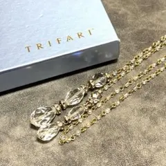 TRIFARI クリスタル ラリエットネックレス トリファリ ヴィンテージ