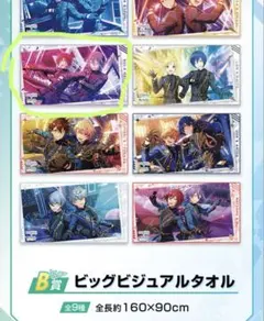 あんさんぶるスターズ B賞ビッグビジュアルタオル 8種セット あんさんぶるスターズ プロジェクトセカイ ビッグビジュアルタオル B賞